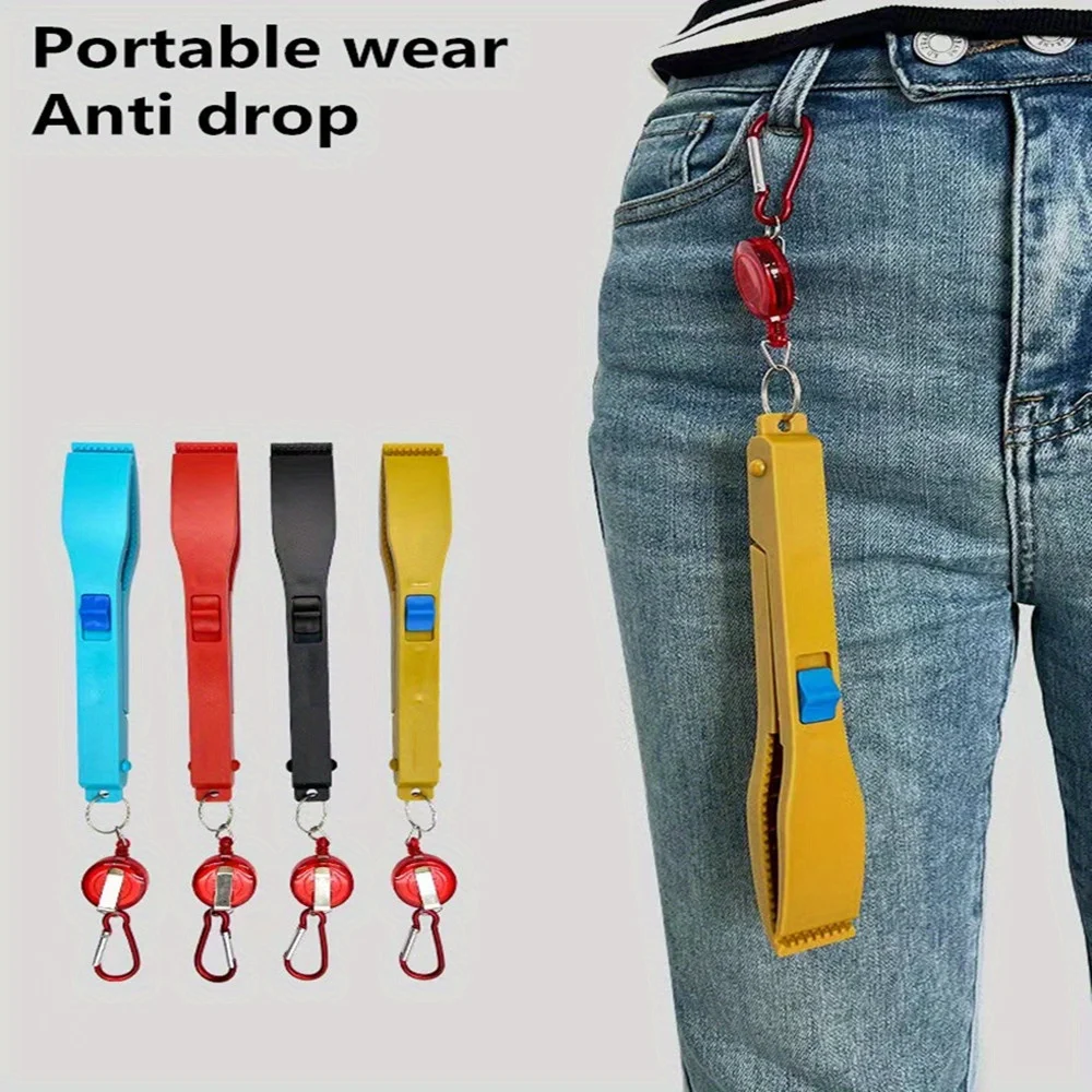 Color Random Multifunctional Fishing Fish Clip Hand Controller Tackle Tool Body Grip Clamp Gripper Grabber with Lock Switch