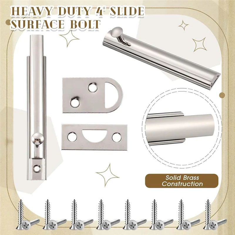 4 مجموعة الشريحة بولت قفل بمزلاج بولت الباب الشريحة بولت مزلاج الباب لأعلى قفل مزلاج الباب الشريحة