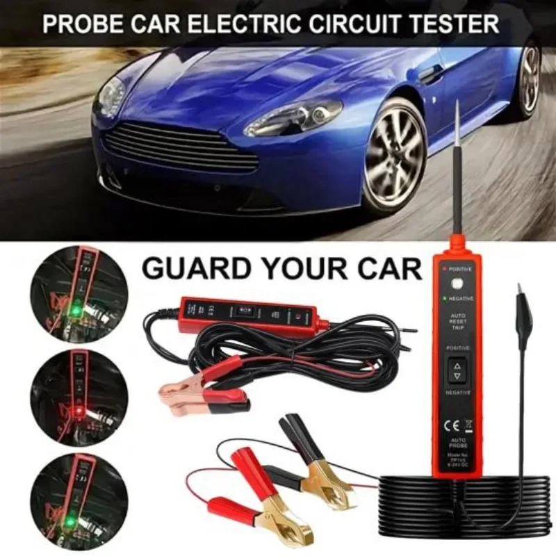 

6-24 В автомобильная электрическая система, тестовая ручка со светодиодной тестовой лампой, тестер короткого замыкания, распознавание полярности EM285, диагностический инструмент