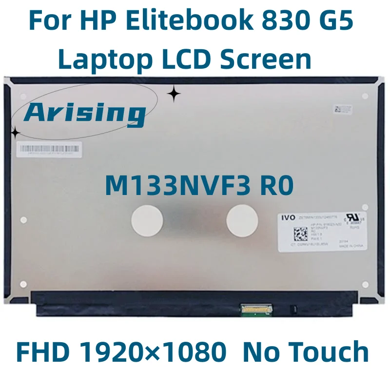 

120hz M133NVF3 R0 1920(RGB)×1080 FHD For HP Elitebook 830 G5 Laptop LCD Screen Replacement Display Matrix No Touch