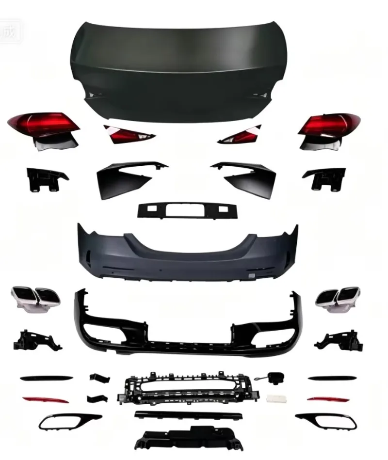 W205 to W206 C63 AM-Line Full Body Kit Plastic Polished Finish Easy Installation