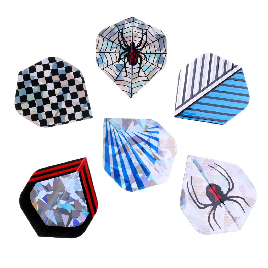 

30 Pieces PET Dart Flights Standard Shape Darts Accessories for Soft Tip and Steel Tip Dart Arrows