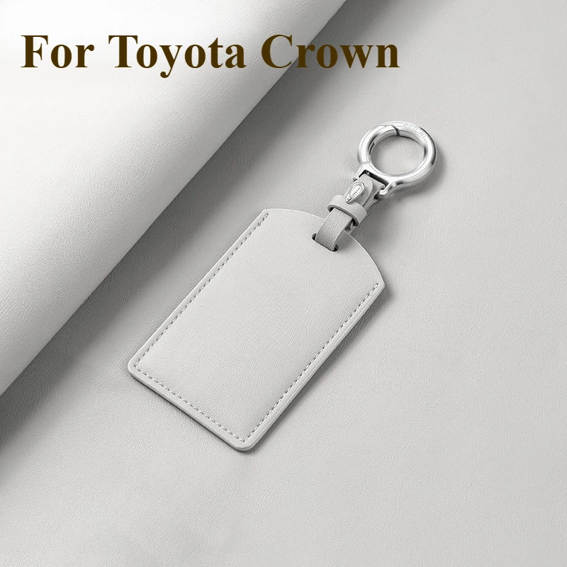 

For Toyota Crown Corolla 12/13/14 Generation Crownkluger Vellfire Leather Car Key Case Cover Keychain Case Protector Shell Fob