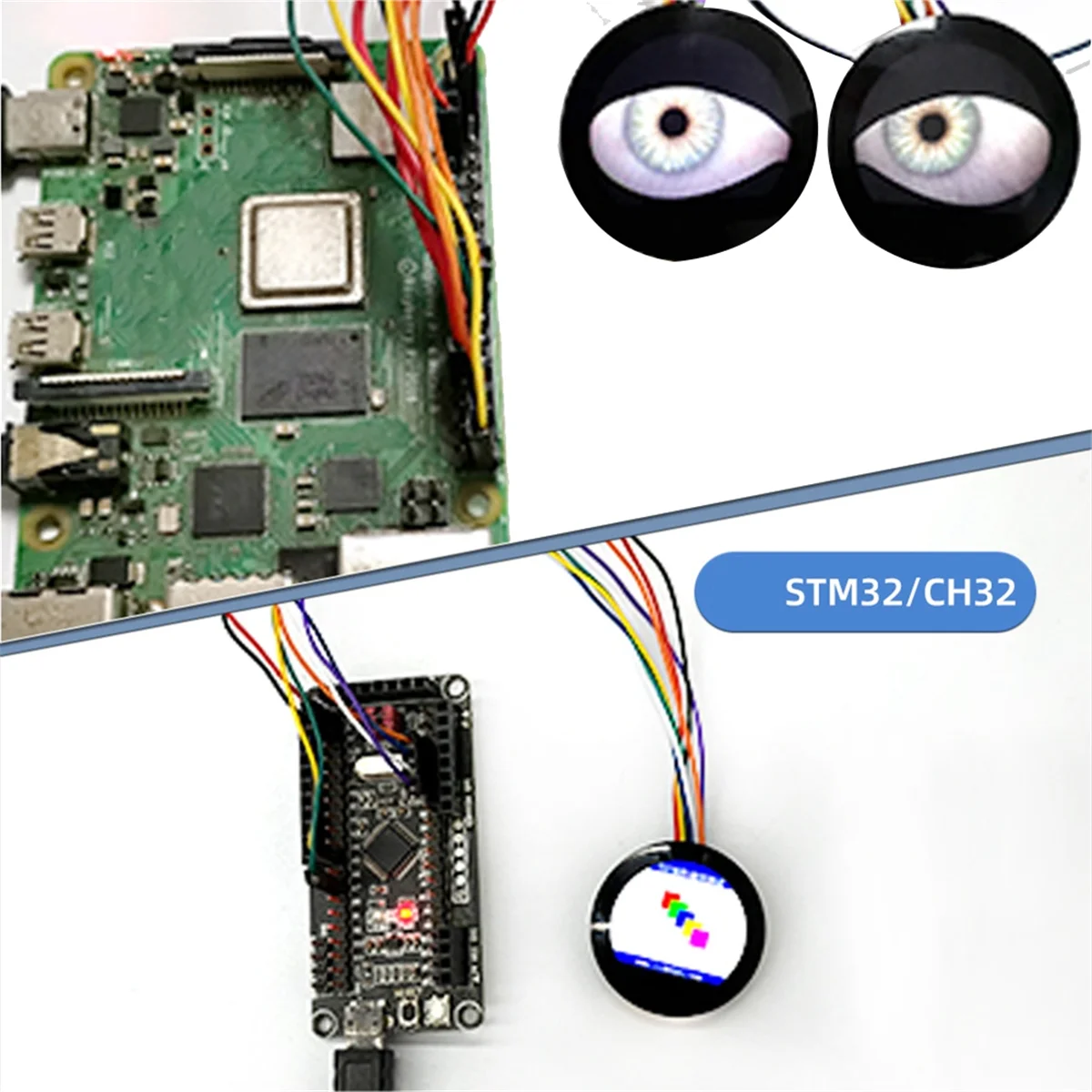 0.96 Inch IPS Color Screen ST7789 Module 240XRGBx198P 65K Colors Compatible with 5V and 3.3V MCU with Glass Cover