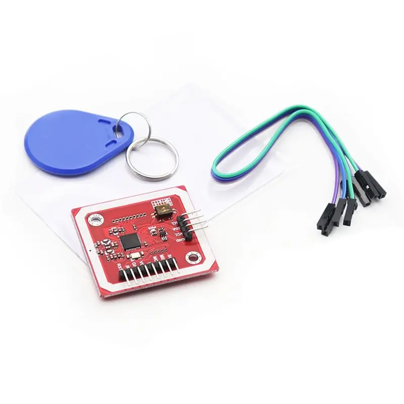 

B27B 1Set PN532 RFID Wireless Module V3 User Kits Read/Write Mode IC S50 Card PCB Attenna IIC SPI HSU