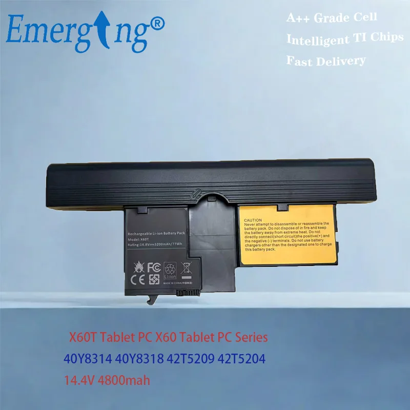 40Y8314 40Y8318 42T5209 42T5204 newe Laptop Batterie for Lenovo X60T Tablet PC X60 Tablet PC Serie