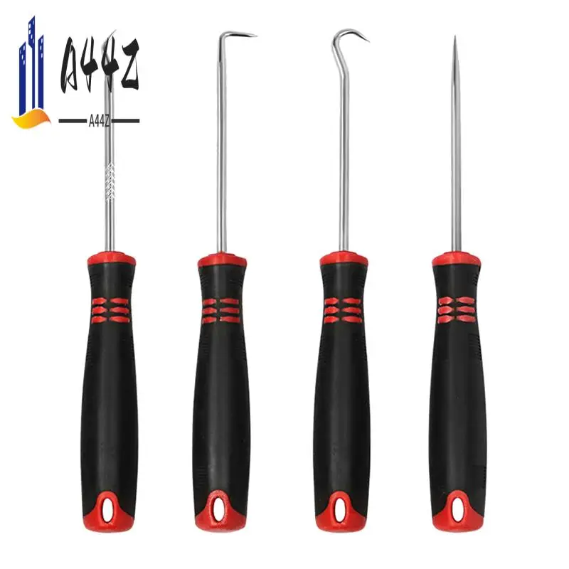 A44Z-4-Pack Precision Hook And Pick Set Metal Precision Hook And Pick Set Mini Precision Hook And Pick Set For Automotive Hand T