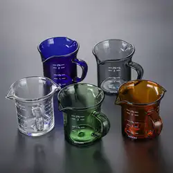 70ml Heat-resistant Transparent Glass Measuring Cup With Scale High Borosilicate Glass Milk Cup With Handle Household Cups Mug