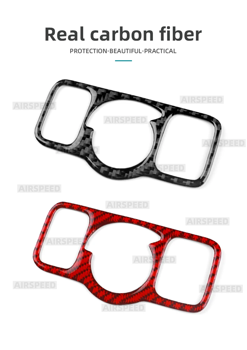 Echte weiche Carbonfaser für Mercedes Benz A CLA GLA GLE GLS W177 C118 H247 W167 X167 2020-2025 Scheinwerferschalter-Rahmen-Aufkleber – Detail 2