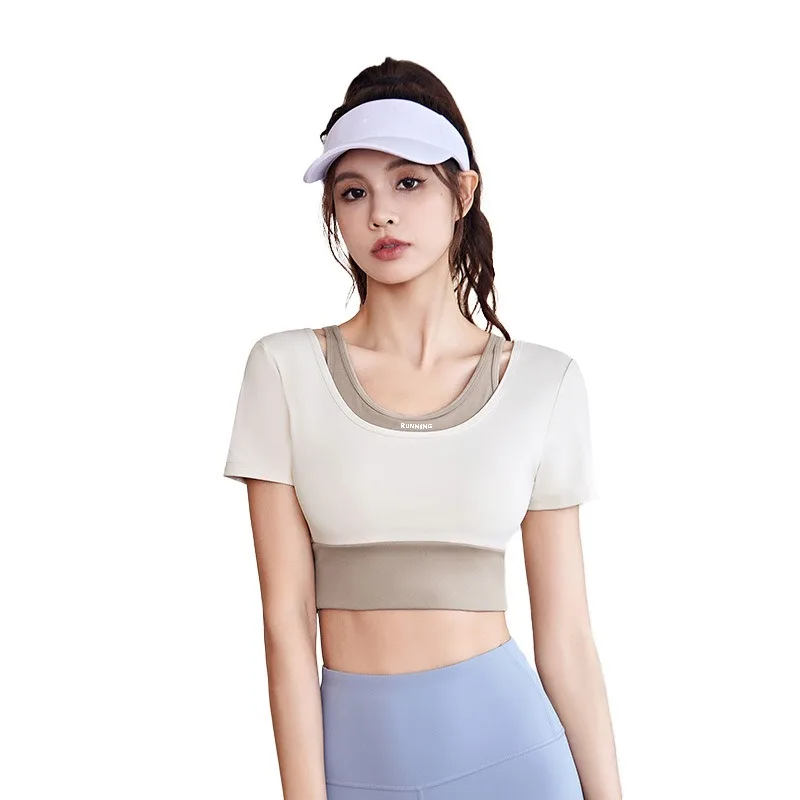 Women 2 Pcs Gym Set Sports Crop Top Bra Running Fitness Yoga Suit Sport Outfit Gymwear Lady Workout Clothes High Waist Leggings