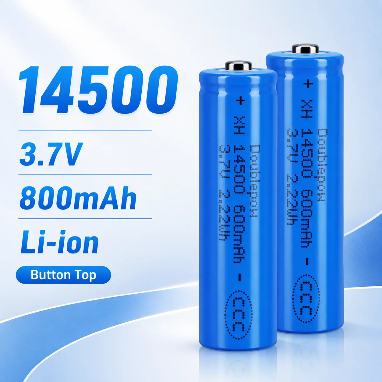 14500 Rechargeable Battery 3.7V 600mAh Lithium Battery Charger for Doorbell Sensor Shaver Speaker Vacuum Cleaner