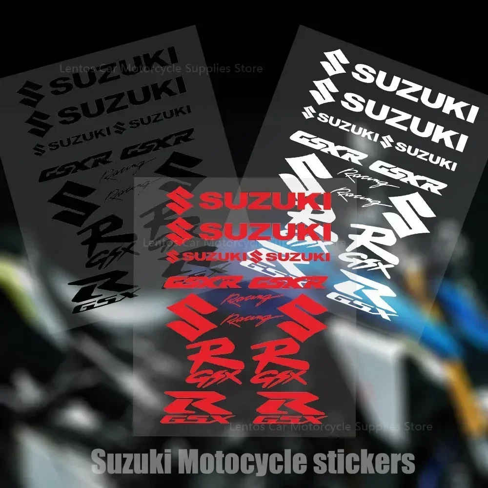 Suitable for Suzuki Body Reflective Stickers Modified Motorcycle Waterproof Decals SUZUKI Car Logo Stickers GSX Pull Flower Uy