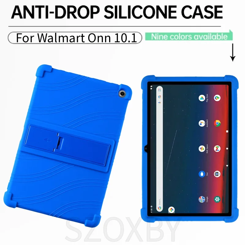 

For Walmart Onn 10.1inch Tablet Case Gen 3 2022 Model 100071485 Shockproof Cover Soft Silicon Stand Protective Shell