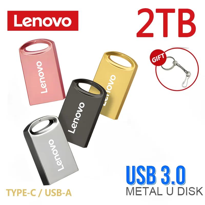 Lenovo USB 3.0 Flash Drive 2TB 1TB High Speed Pendrive 512GB 256GB 128GB Usb3. 0 Memory Stick Pen Drive Flash Usb Disk Best Gift