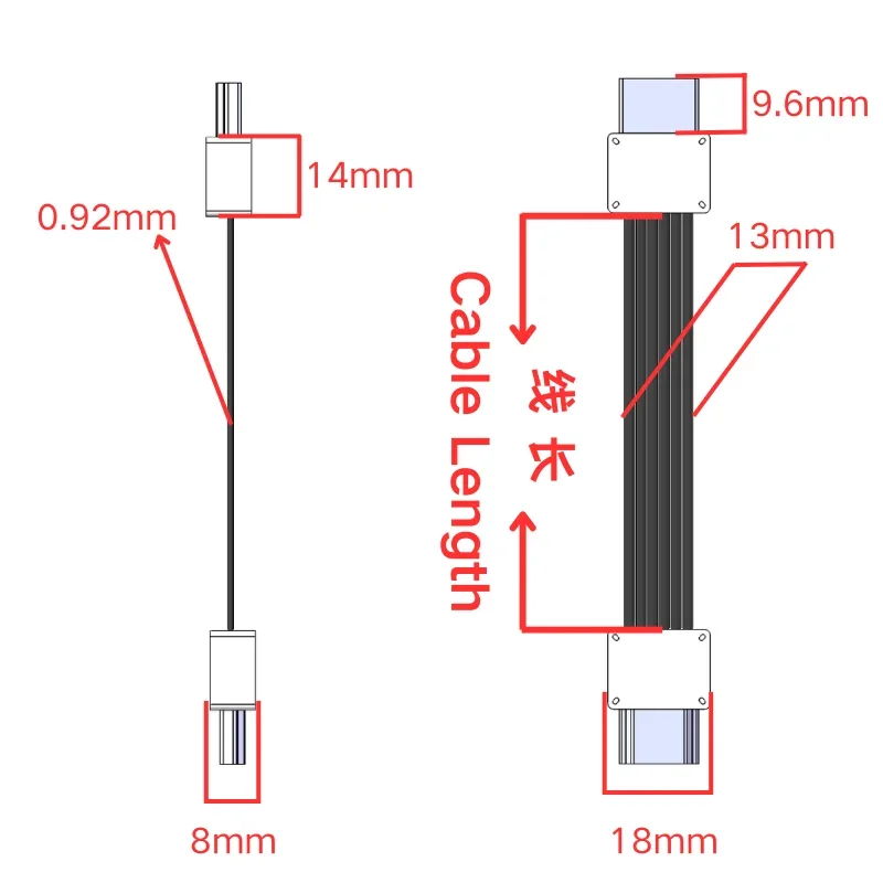 Super Speed HD 2.1 tipo A-A maschio a maschio cavo di prolunga Video piatto sottile antenna FPV PTZ HD-V2.1 8K 60Hz 4K 240Hz cavo HD FFC 1M