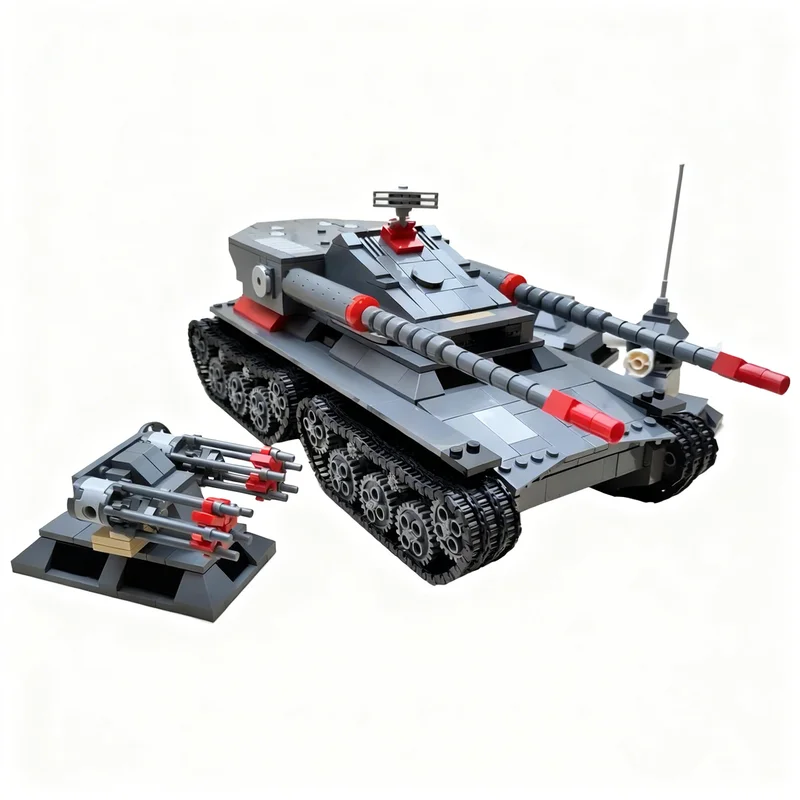 2129pcs MOC Games Overlord Tank Model Building Blocks Christmas Gift Architecture Toy Collection Creative Assemble Education
