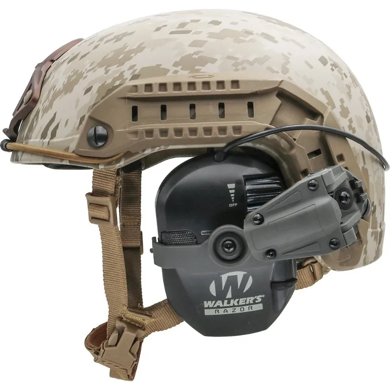 タクティカルアークヘルメットレールアダプター、電子イヤーマフ、聴覚