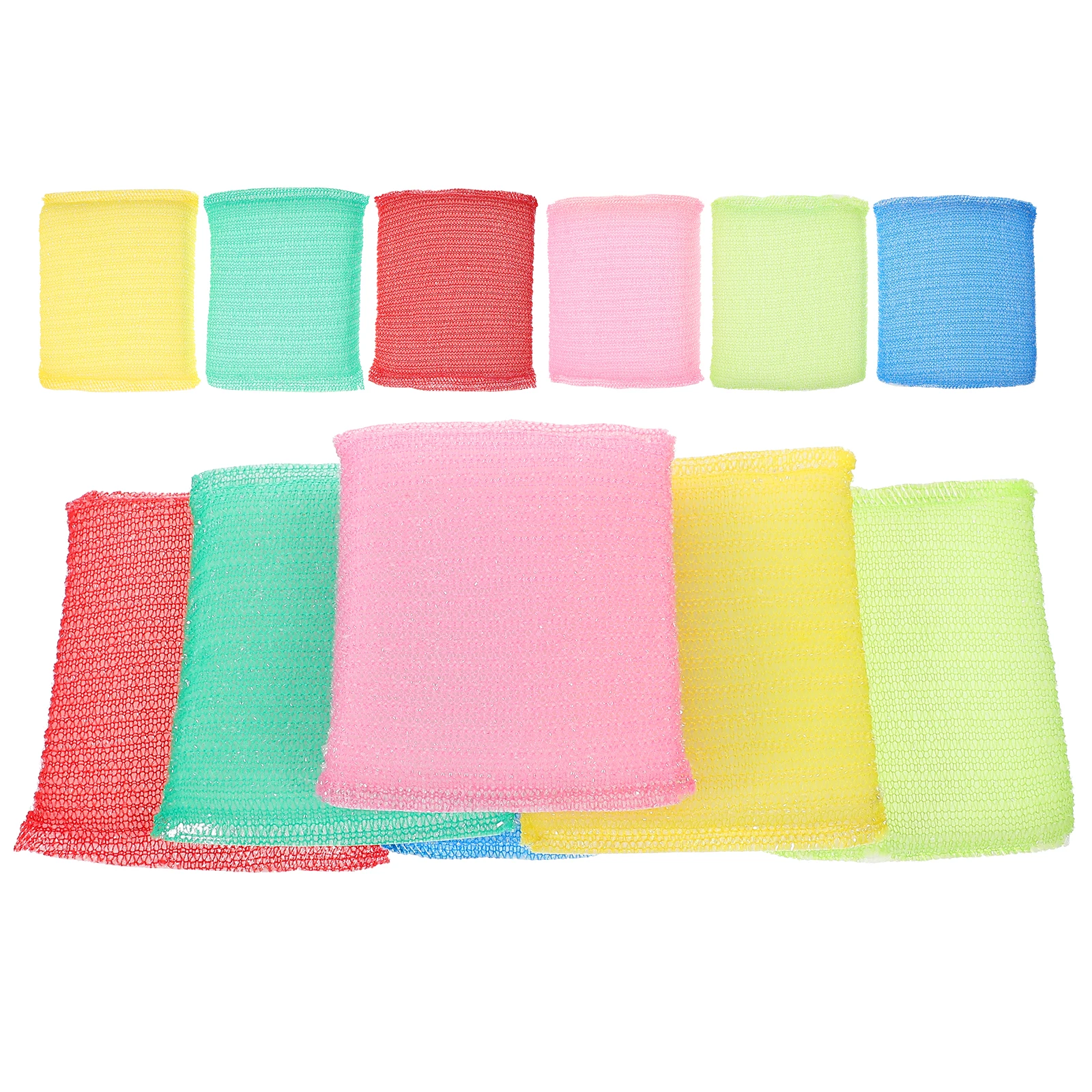 

12 Pcs Cleaning Sponge Kitchen Sponges Ball Scrub Pads for Dishes Pan Scrubber Nylon Scrubbers