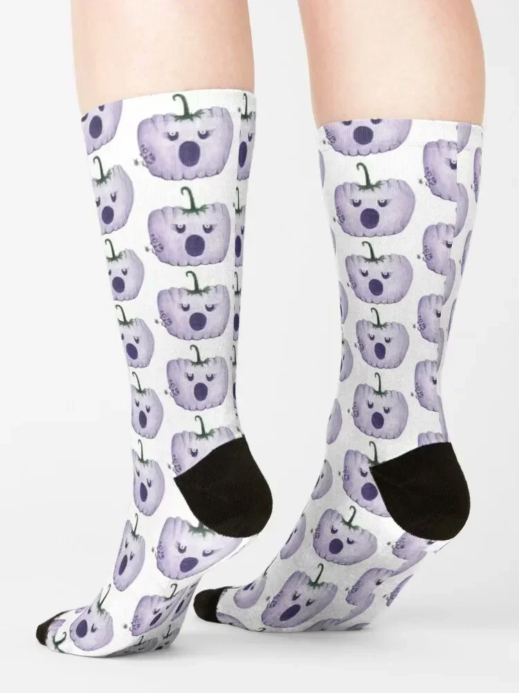 Purple Pumpkin Socks man funny gifts Run New year's Socks Ladies Men's
