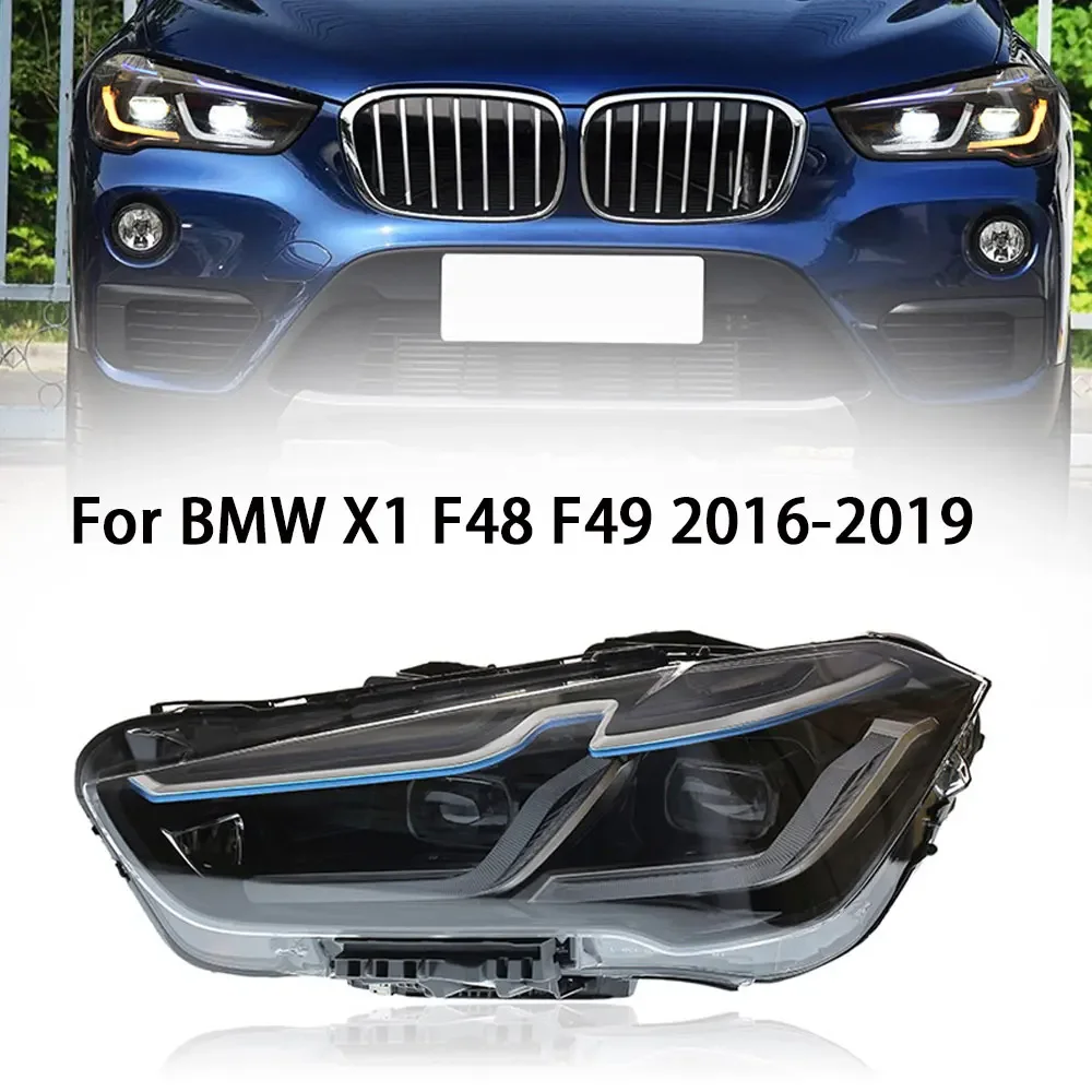 

Автомобильные аксессуары, светодиодные фары для BMW X1 F48 F49 2016 2017 2018 2019, передние фары указателя поворота DRL в сборе