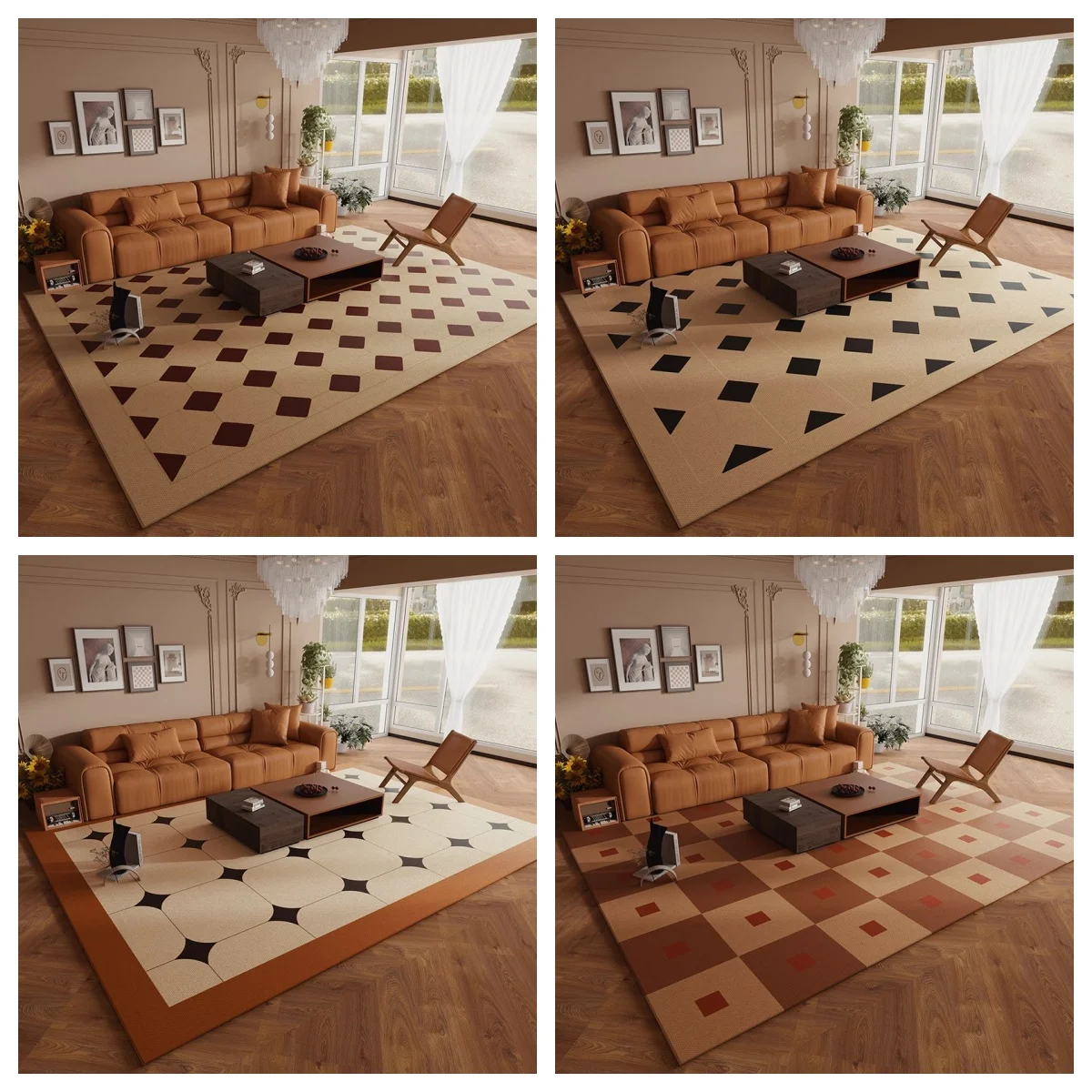 High-end Luxury Living Room Carpet Irregular Pattern Bedroom Bedside Rug Soft Comfortable Sofa Coffee Table Floor Mat 러그 Ковер