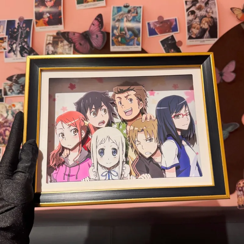 

Anohana: The Flower We Saw That Day Menma 3D Paper Sculpture Art with Hanger - Anime Wall Decor, Collectible Gift for Fans