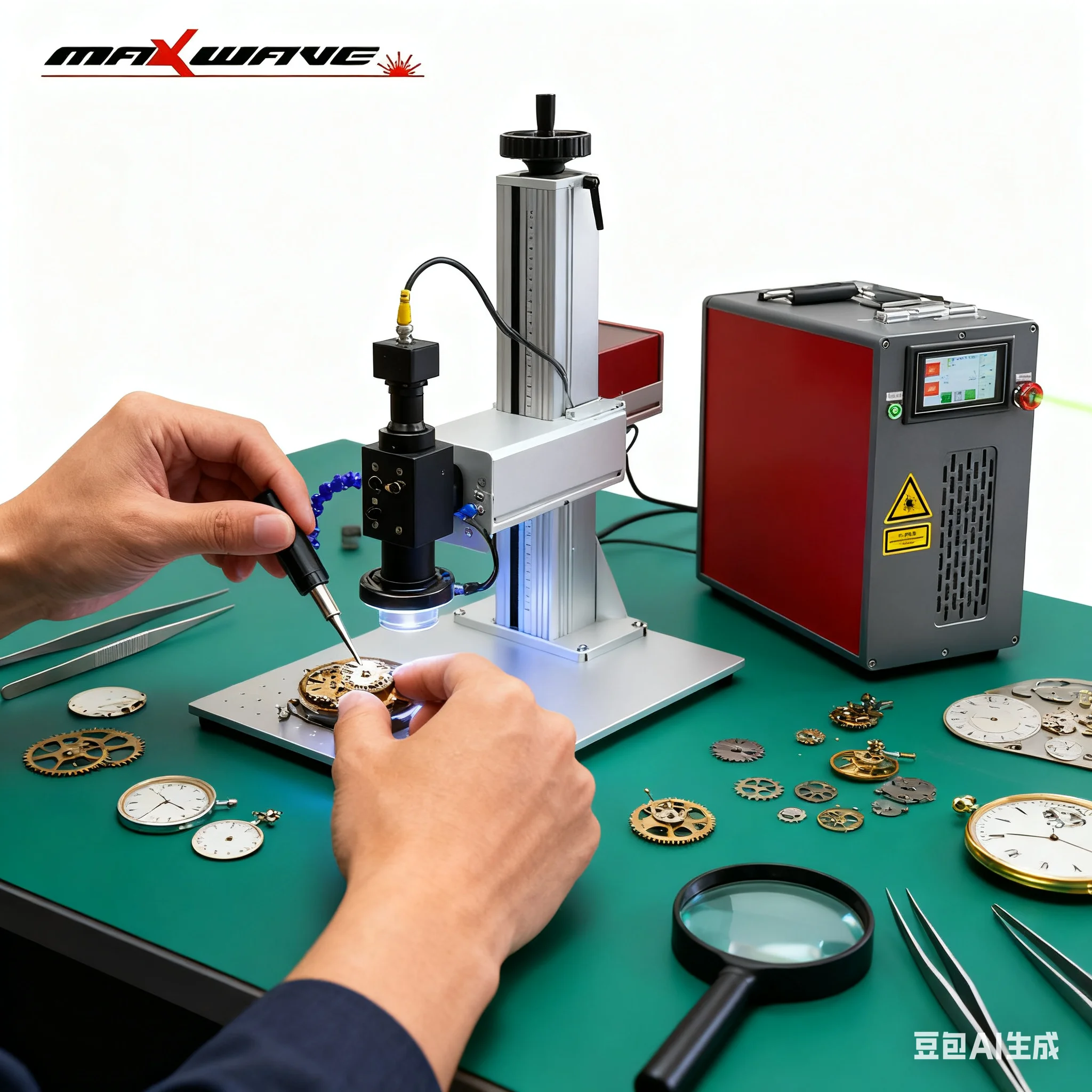 High-Speed QCW Laser Jewelry Welder, Precision Welding with Small Spot, Suitable for Various Metal Repairs High efficiency