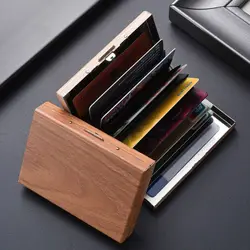 New Business Credit Card Holder Business Card Box Stainless Steel Card Holder Men and Women Metal Ultra-thin Bank Cardholder