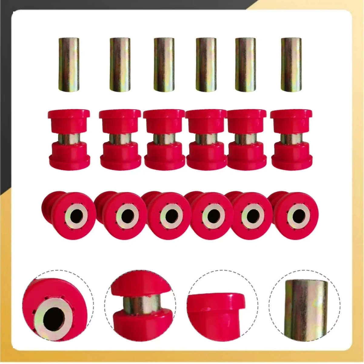 6 Set/kit POLYURETHANE CONTROL ARM BUSHING KIT For HONDA CIVIC 1988-1995 EG/96-00 EK RD Car Accessories