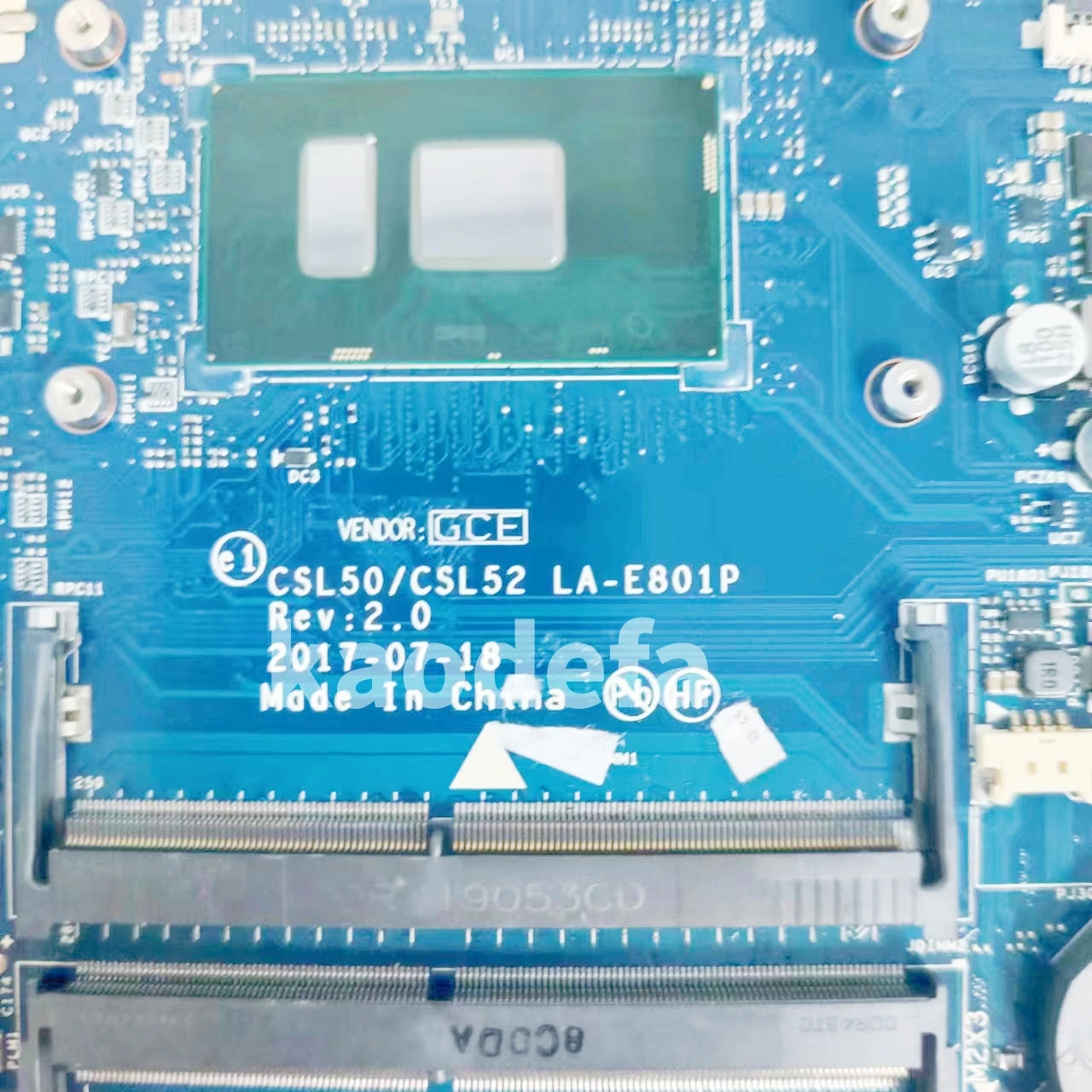 Imagem -06 - Laptop Motherboard para hp Pavilion Mainboard Cpu I37100u I5-7200u I7-7500u I7-7500u 100 Teste ok Csl50 Csl52 La-e801p 100 Testado ok