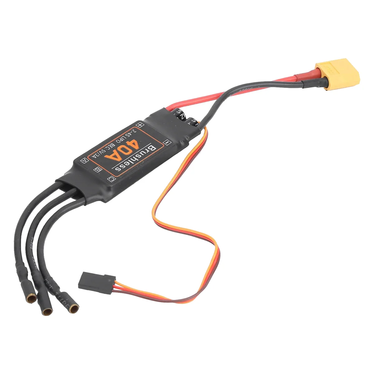 محرك 2-4S 40A بدون فرش ESC الطائرة بدون طيار أجزاء XT60 سرعة تحكم المحرك ل RC FPV كوادكوبتر هليكوبتر