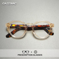 Vintage Handmade Acetate Prescription Glasses Men Photochromic Myopia Anti Blue Light Reading Glasses Retro Luxury Brand Eyewear