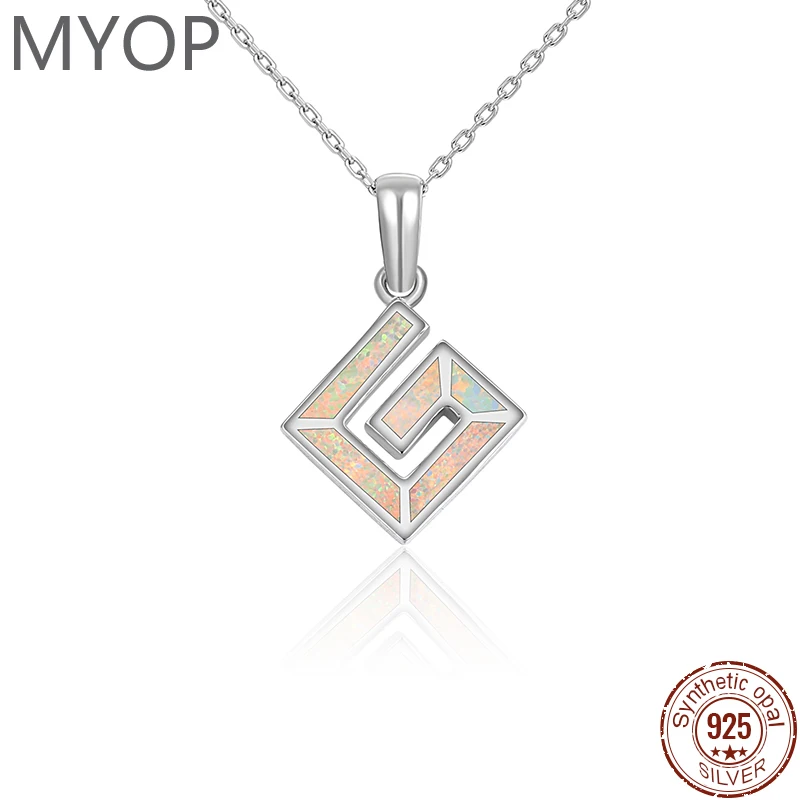 XYOP 2024 Jewelry 925 sterling silver jewelry Opal Pendant stack clean effect simple and beautiful match