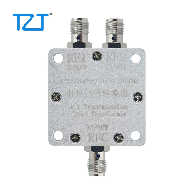 

TZT WYDZ-Balun-100K-500MHz 1:1 Transmission Line Transformer RF Balun Transformer SMA Female Connectors