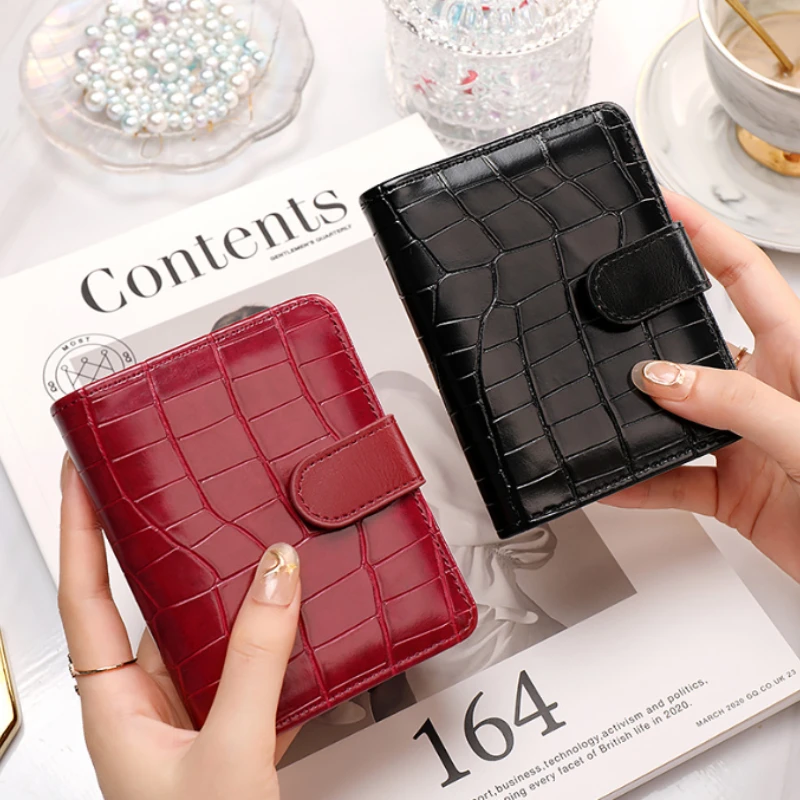 

Women's Mini Wallet PU Leather Card Holder – Slim RFID Blocking Coin Purse Fashion Stone Pattern