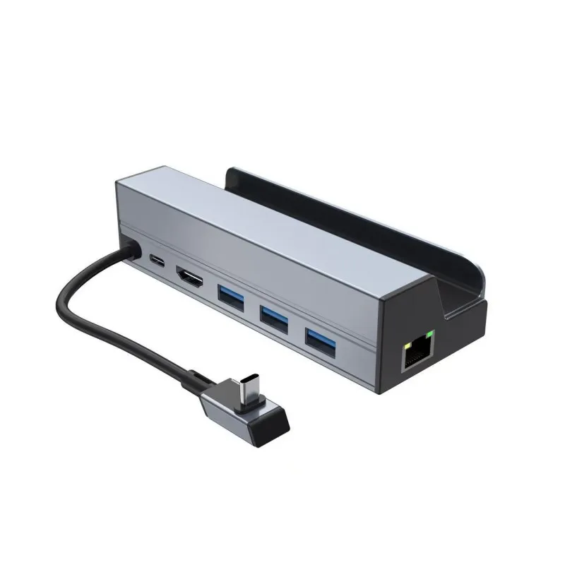 

Расширительная подставка для телевизора USB Type-C, концентратор 6 в 1, держатель из алюминиевого сплава, док-станция, 60 Гц, HDMI-совместимый дисплей RJ45 для консоли Steam Deck