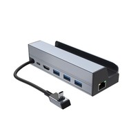USB Type-C Expansion TV Base Stand 6 in1 HUB Aluminum Alloy Holder Dock 60Hz Hdmi-compatible Display RJ45 for Steam Deck Console