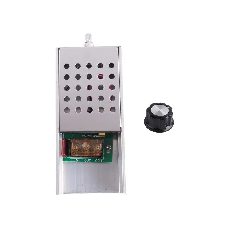 AS63-AC 220V 6000W SCR Voltage Regulator Controller Electronic Dimmer Thermostat Speed Regulation Mold With Case