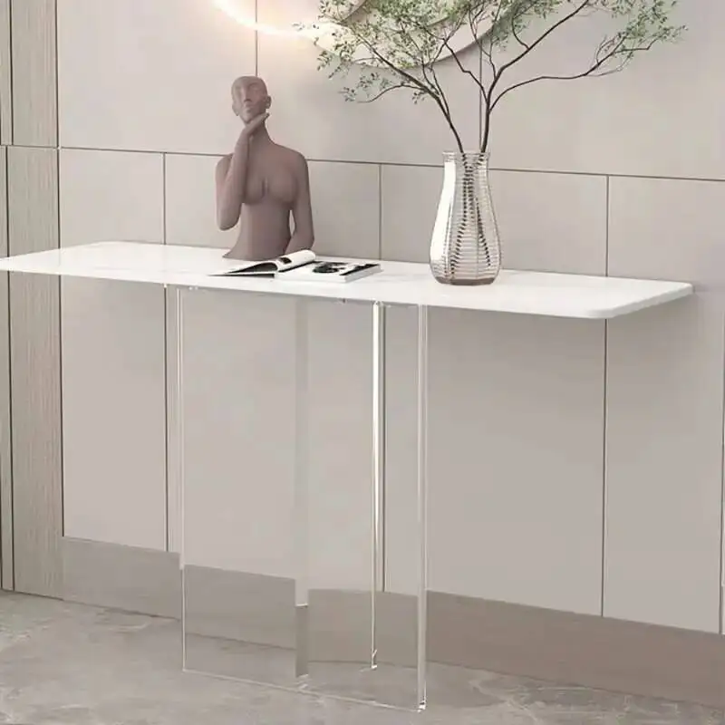 

Trendy Luxury Acrylic Beauty Console Table Entrance Minimalist Console Table Aesthetic Modern Tavolo Soggiorno Home Furniture