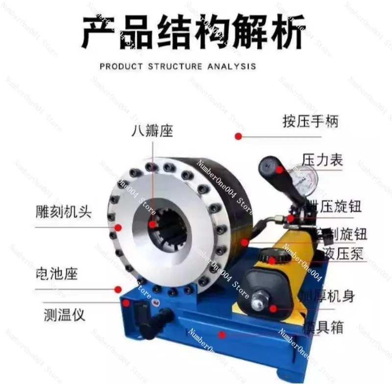

Portable Manual Hydraulic Hose Crimping Tool Hydraulic Fittings Pressing Machine Pipe End Forming Machine