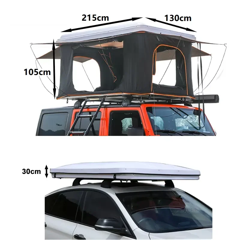 Quick-Setup Heavy Hardshell Rooftop Tent Waterproof Car Camping Tents for Outdoor Overland Adventures SUV Truck Van
