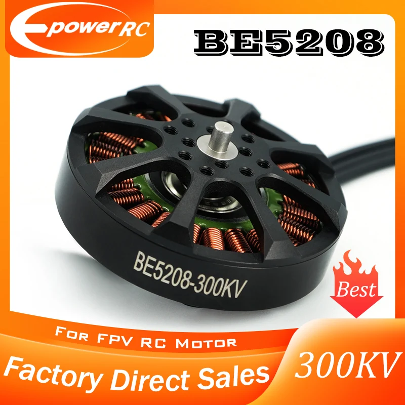 

E-PowerRC BE5208 Stable High Torque Brushless Motor 300KV 8S 15-18inch FPV Long Range Cinematic Drone