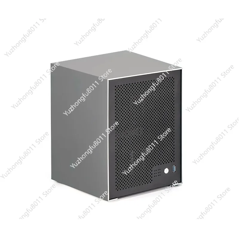 

Sagitta 6-Disk NAS Chassis 3mm Thick Anodized Aluminum Black ITX Motherboard Compatible Small 1U Power Supply