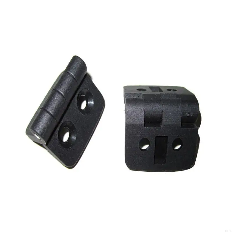 E1PC 10Pcs Mini Black Plastic Hinge Acrylic Folding Hinge Light Duty Cabinet Door Hinge DIY Door Bearing Butt Hinges Hardware