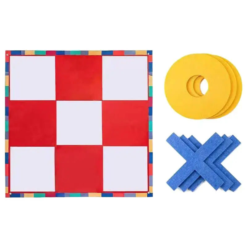 

Tic-Tac-Toe Game Backyard Toss Games Waterproof Portable Lawn Outdoor Games For Adults Camping Games Fun For Kids Adults