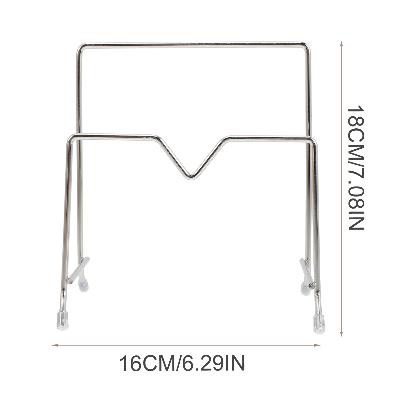

2Pcs Stainless Steel Kitchen Cutting Board Holder Multipurpose Non-Skid Pot Lid Organizer Rack for Countertop Storage Kitchen