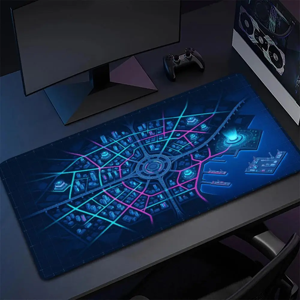 Magic Constellation Map Play Mat Smooth Cloth Surface Thick Rubber Precision Tracking For Home Gaming Desk Decor