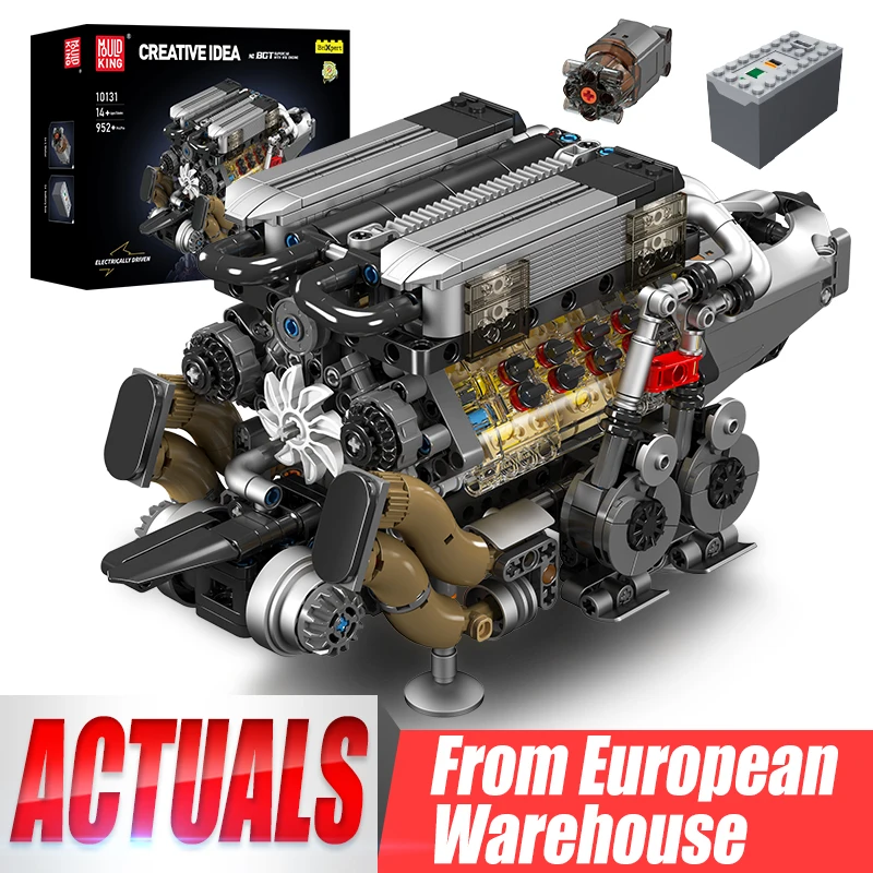 Mould King 10131/10163 Bloques De Construcción De Coche Técnico Motorizado Bgt Supercar Con Motor W16, Bloques De Construcción, Regalo De Navidad Para Niños — -50%, 49.94€ Coupon, from 49.94€ – 50% descuento – €49.94