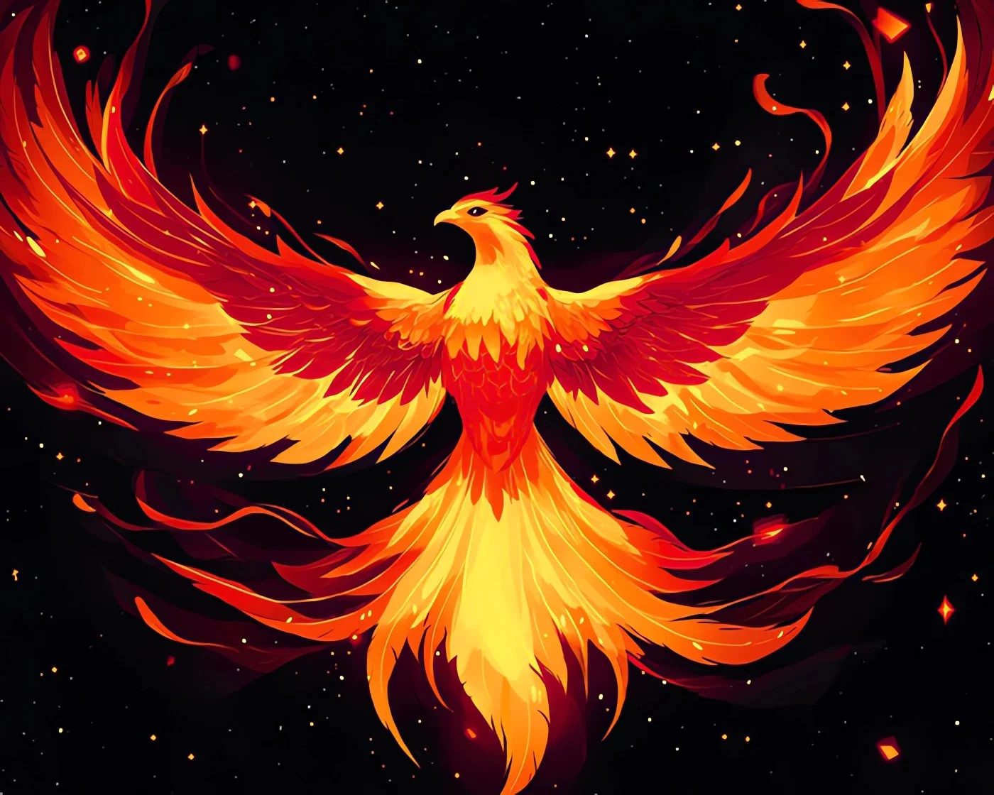 

The Phoenix Rose from the Ashes 500/1000/1200/2000 PCS Jigsaw Puzzles Family Activity Games for Gameroom Bedroom Gifts