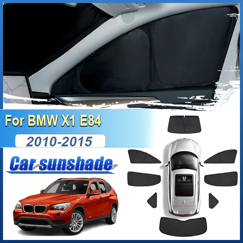 

Для BMW X1 E84 2010-2015 автомобильные солнцезащитные козырьки с защитой от УФ-лучей, солнцезащитный крем, чехлы на лобовое стекло, складные инструменты, автоаксессуары